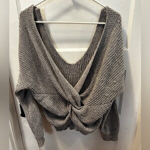 Soft gray sweater